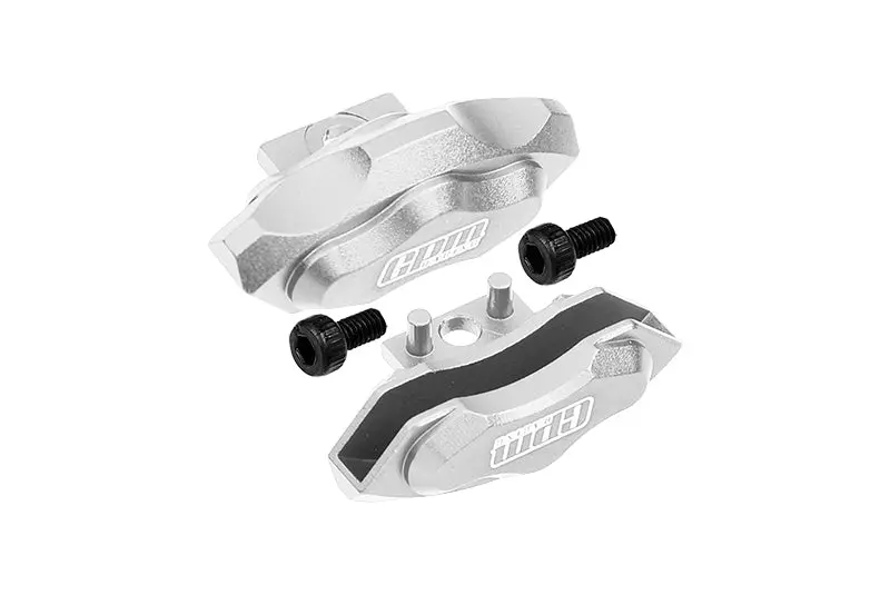 Aluminum Front Or Rear Brake Caliper For 1/10 Traxxas Ford Gt 4-Tec 2.0 83056-4 / 4-Tec 3.0 93054-4 - 1Pr Set Silver 1
