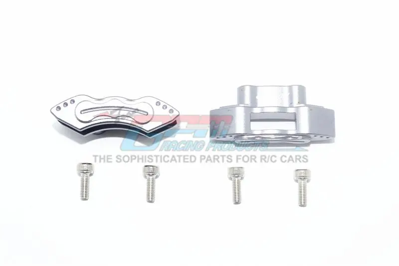 Aluminum Front Or Rear Brake Caliper For Losi 1:6 4Wd Super Baja Rey Los05013 / Super Baja Rey 2.0 Los05021 Upgrades - Gray Silver 1