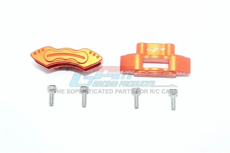 Aluminum Front Or Rear Brake Caliper For Losi 1:6 4Wd Super Baja Rey Los05013 / Super Baja Rey 2.0 Los05021 Upgrades - Orange 1