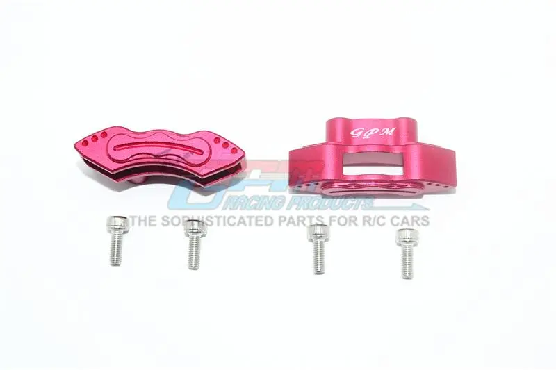 Aluminum Front Or Rear Brake Caliper For Losi 1:6 4Wd Super Baja Rey Los05013 / Super Baja Rey 2.0 Los05021 Upgrades - Red 1