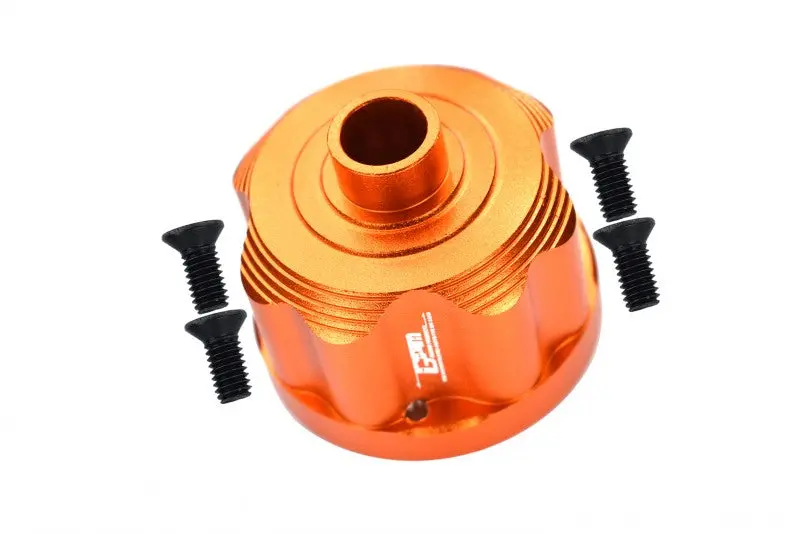 Aluminum Front Or Rear Diff Case For Arrma 1:5 Kraton 8S Blx / Outcast 8S Blx / Kraton Exb Roller - 1Pc Set Orange 1