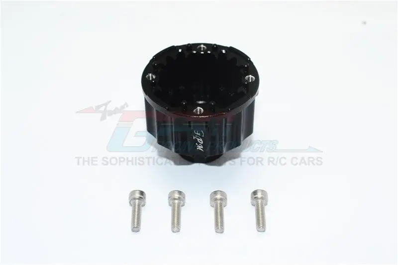 Aluminum Front Or Rear Differential Case For Traxxas X-Maxx 8S - 1Pc Set Black 1