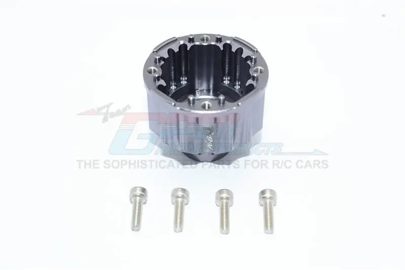 Aluminum Front Or Rear Differential Case For Traxxas X-Maxx 8S - 1Pc Set Gray Silver 1