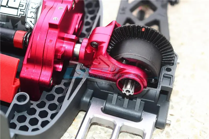 Aluminum Front Or Rear Differential Yoke For Arrma 1:10 Granite / Big Rock 3S / Big Rock V3 3S / Vorteks 3S / Senton 3S / 1:8 Vendetta 3S - 1Pr Set Green 2