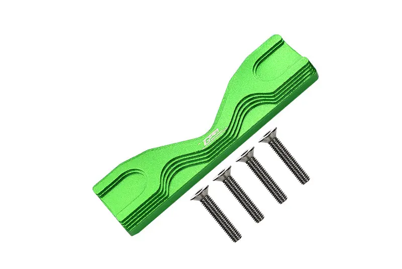 Aluminum Front Or Rear Frame Brace For Losi 1:8 Lmt 4Wd Solid Axle Monster Truck Los04022 / Lmt Mega Truck Brushless Los04024 / Lmt Grave Digger / Son-Uva Digger Los04021 Upgrades - 5Pc Set Green 1
