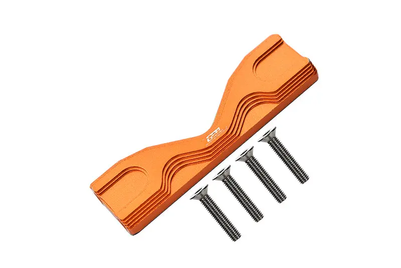 Aluminum Front Or Rear Frame Brace For Losi 1:8 Lmt 4Wd Solid Axle Monster Truck Los04022 / Lmt Mega Truck Brushless Los04024 / Lmt Grave Digger / Son-Uva Digger Los04021 Upgrades - 5Pc Set Orange 1