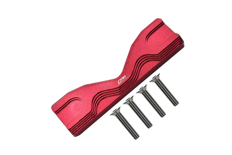 Aluminum Front Or Rear Frame Brace For Losi 1:8 Lmt 4Wd Solid Axle Monster Truck Los04022 / Lmt Mega Truck Brushless Los04024 / Lmt Grave Digger / Son-Uva Digger Los04021 Upgrades - 5Pc Set Red 1