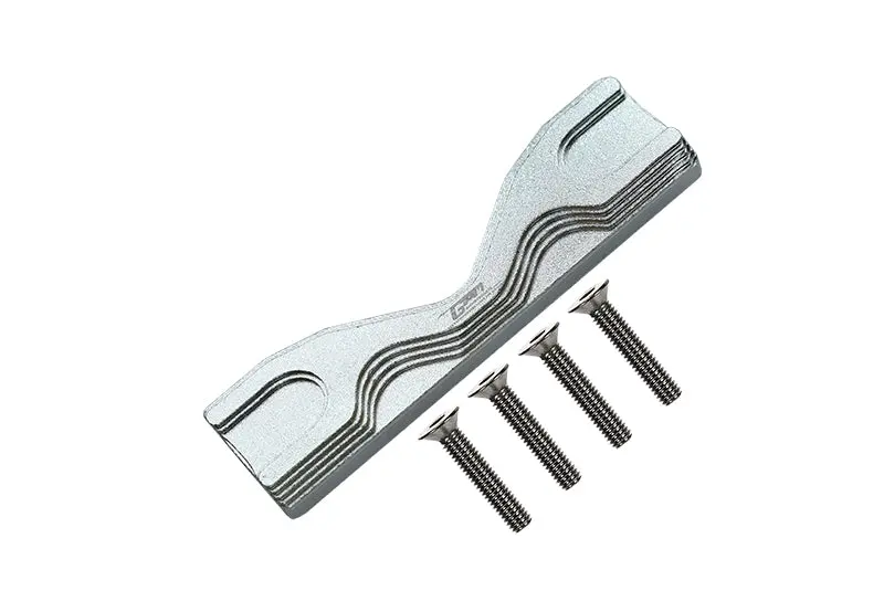 Aluminum Front Or Rear Frame Brace For Losi 1:8 Lmt 4Wd Solid Axle Monster Truck Los04022 / Lmt Mega Truck Brushless Los04024 / Lmt Grave Digger / Son-Uva Digger Los04021 Upgrades - 5Pc Set Silver 1