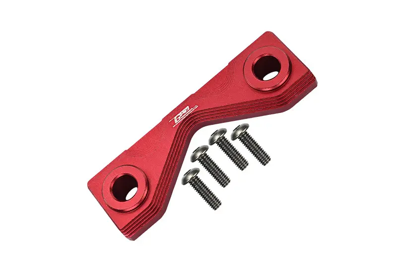 Aluminum Front Or Rear Frame Mount For Losi 1:8 Lmt 4Wd Solid Axle Monster Truck Los04022 / Lmt Mega Truck Brushless Los04024 / Lmt Grave Digger / Son-Uva Digger Los04021 Upgrades - 5Pc Set Red 1