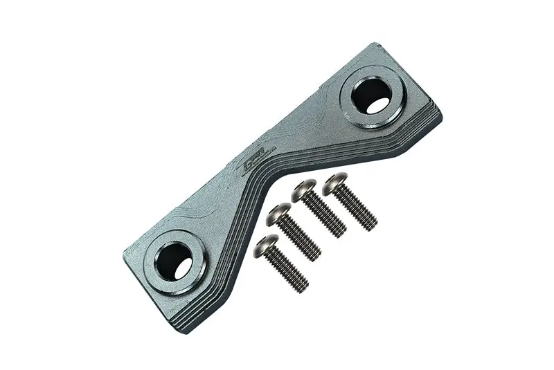 Aluminum Front Or Rear Frame Mount For Losi 1:8 Lmt 4Wd Solid Axle Monster Truck Los04022 / Lmt Mega Truck Brushless Los04024 / Lmt Grave Digger / Son-Uva Digger Los04021 Upgrades - Gray Silver 1