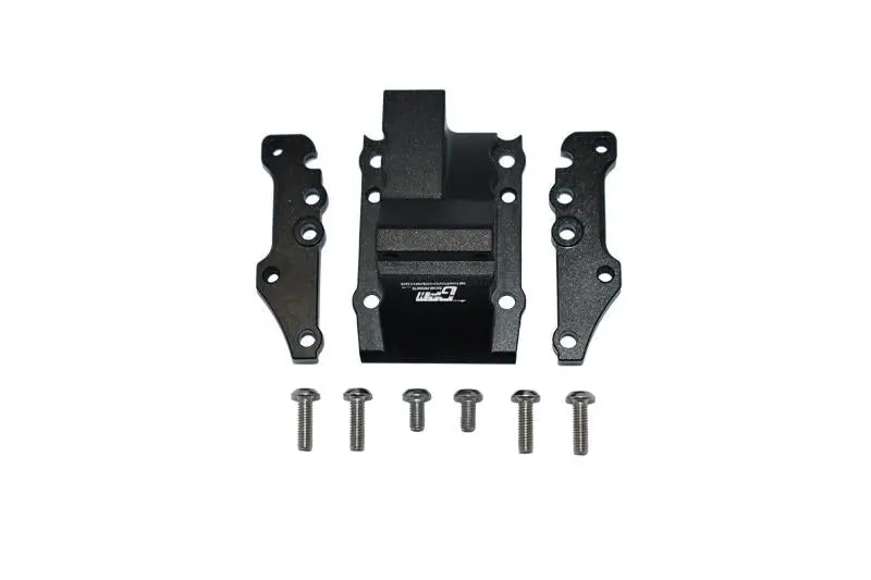 Aluminum Front Or Rear Gear Box Cover For Tamiya 1/10 4Wd Ta08 Pro 58693 - 9Pc Set Black 1
