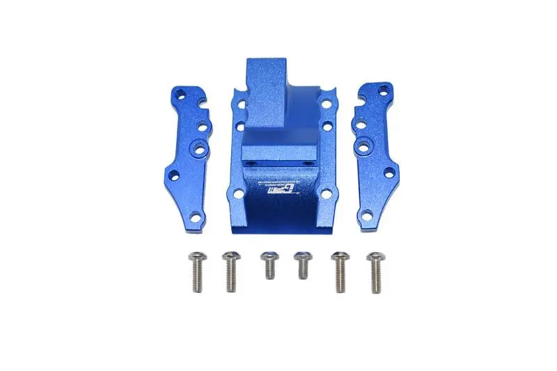 Aluminum Front Or Rear Gear Box Cover For Tamiya 1/10 4Wd Ta08 Pro 58693 - 9Pc Set Blue 1