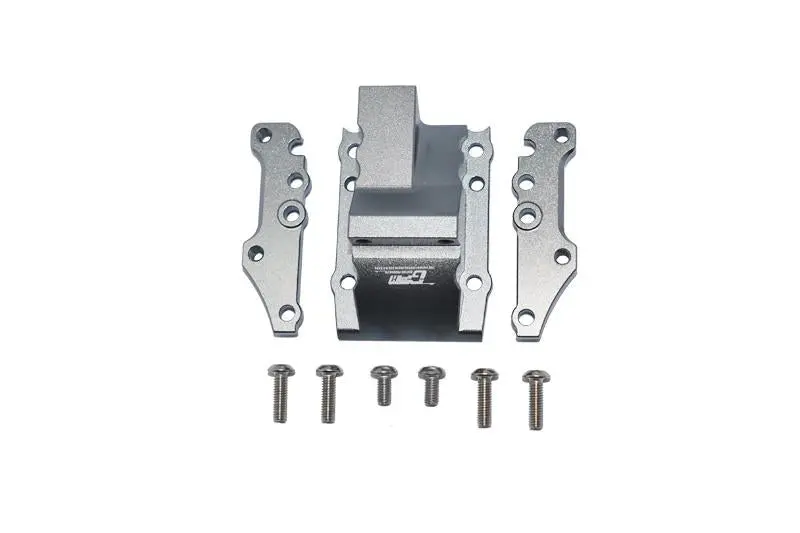 Aluminum Front Or Rear Gear Box Cover For Tamiya 1/10 4Wd Ta08 Pro 58693 - 9Pc Set Gray Silver 1