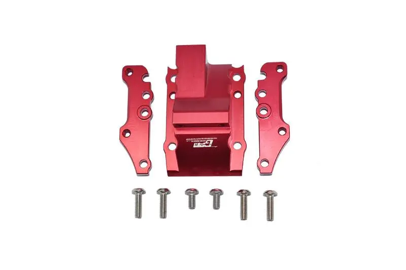 Aluminum Front Or Rear Gear Box Cover For Tamiya 1/10 4Wd Ta08 Pro 58693 - 9Pc Set Red 1