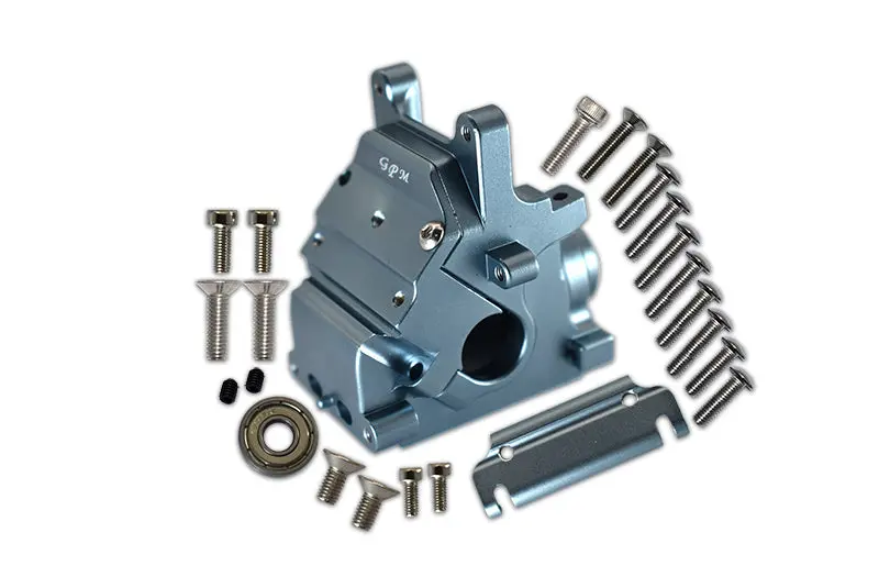 Aluminum Front Or Rear Gear Box For Arrma 1:8 Kraton / Outcast / Notorious / Typhon/ Talion/ Kraton V5 / Notorious V5 / 1:7 Infraction /Infraction V2 / Limitless / Fireteam / 1:10 Senton - Gray Silver 1