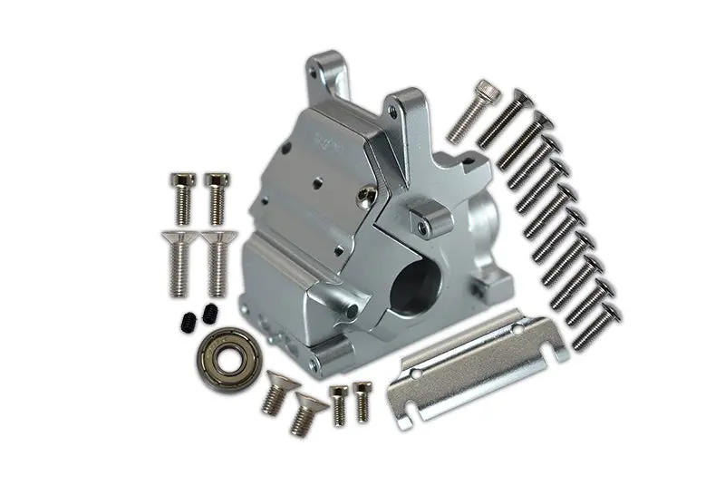 Aluminum Front Or Rear Gear Box For Arrma 1:8 Kraton / Outcast / Notorious / Typhon / Talion / Kraton V5 / Notorious V5 / 1:7 Infraction / Infraction V2 / Limitless / Fireteam / 1:10 Senton - Silver 1