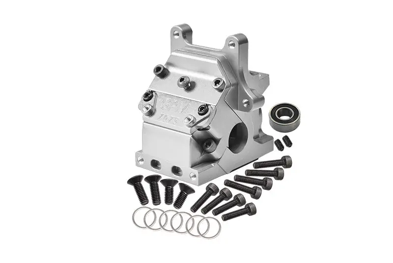 Aluminum Front Or Rear Gear Box For Arrma 1:8 Kraton / Talion / Outcast / Typhon / Notorious / Kraton Exb / 1:7 Infraction / Limitless / Mojave / Mojave Exb / Fireteam / Felony / 1:10 Senton - Silver 1