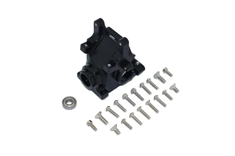 Aluminum Front Or Rear Gear Box (Without Carrier) For Arrma 1:8 Kraton / Talion / Outcast / Notorious / Typhon / Kraton V5 / Notorious V5 / 1:7 Infraction / Limitless / Mojave - 20Pc Set Black 1