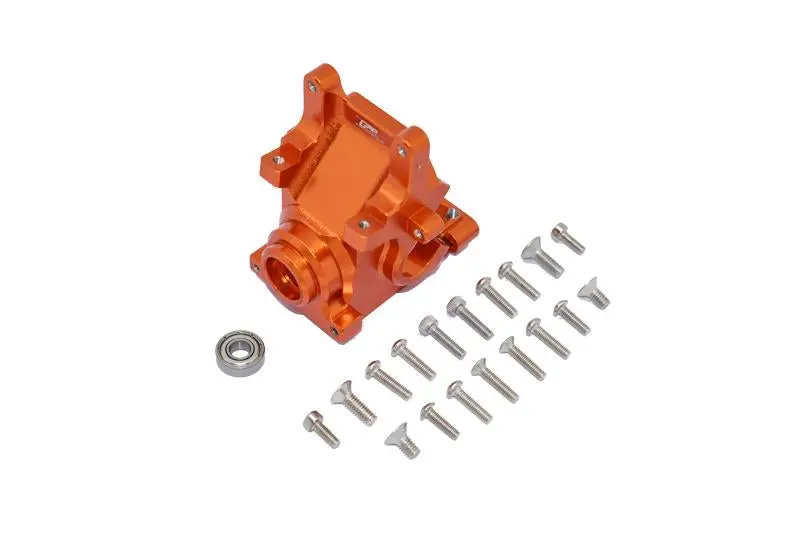 Aluminum Front Or Rear Gear Box (Without Carrier) For Arrma 1:8 Kraton / Talion / Outcast / Notorious / Typhon / Kraton V5 / Notorious V5 / 1:7 Infraction / Limitless / Mojave - 20Pc Set Orange 1