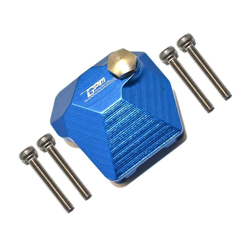 Aluminum Front Or Rear Gearbox Cover For Axial 1/10 Scx10 Iii Jeep Wrangler Rubicon Jlu Axi03007 - 5Pc Set Blue 1