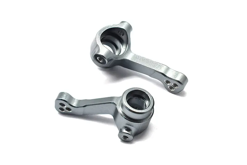 Aluminum Front Or Rear Knuckle Arms For Tamiya 1/10 4Wd Ta08 Pro 58693 - 2Pc Set Gray Silver 1