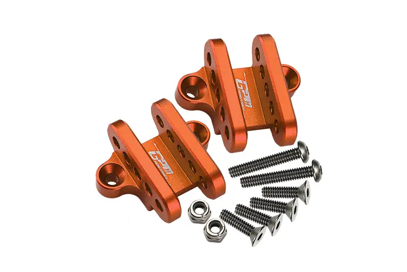 Aluminum Front Or Rear Lower Shock Mount For Losi 1:8 Lmt 4Wd Solid Axle Monster Truck Los04022 / Lmt Mega Truck Brushless Los04024 / Lmt Grave Digger / Son-Uva Digger Los04021 Upgrades - Orange 1