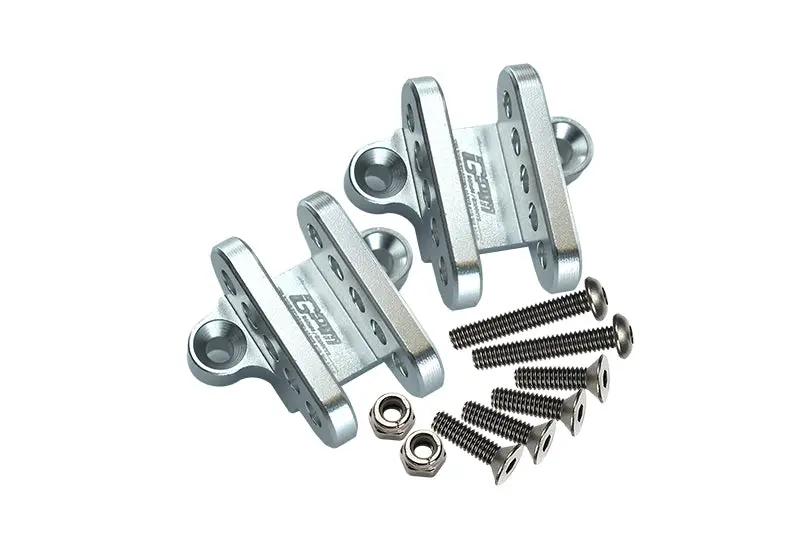 Aluminum Front Or Rear Lower Shock Mount For Losi 1:8 Lmt 4Wd Solid Axle Monster Truck Los04022 / Lmt Mega Truck Brushless Los04024 / Lmt Grave Digger / Son-Uva Digger Los04021 Upgrades - Silver 1