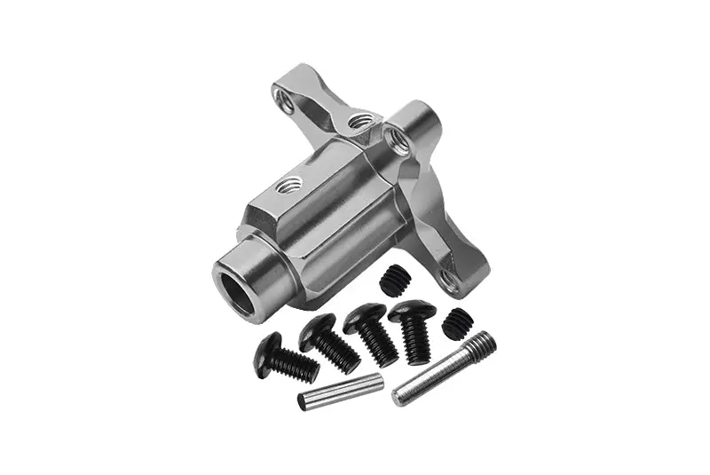 Aluminum Front Or Rear Or Center Differential Outputs For Arrma 1:8 Kraton / Outcast / Notorious / Typhon / Talion / Kraton V5 / Notorious V5 / 1:10 Senton - 1Pc Set Gray Silver 1