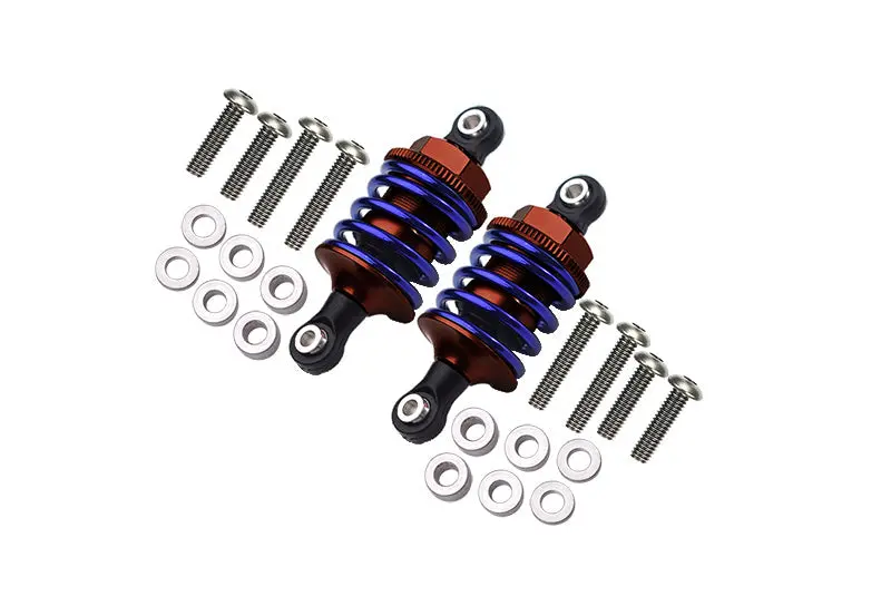 Aluminum Front Or Rear Spring Dampers (53Mm) For 1:10 R/C Cars Upgrade Parts - Brown 1