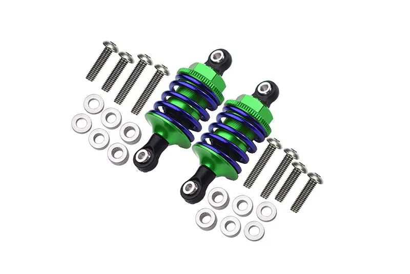 Aluminum Front Or Rear Spring Dampers (53Mm) For 1:10 R/C Cars Upgrade Parts - Green 1