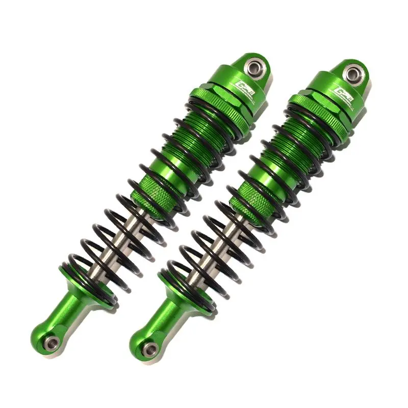 Aluminum Front Or Rear Thickened Spring Dampers 145Mm For Axial 1/6 Scx6 Jeep Jlu Wrangler Axi05000 - 2Pc Set Green 1