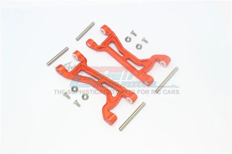 Aluminum Front Or Rear Upper Arms For Traxxas 1:10 Maxx 4Wd Monster Truck-89076-4 / 1:8 4Wd Maxx Slash 6S Brushless Short Course Truck-102076-4 Upgrades - Orange 1