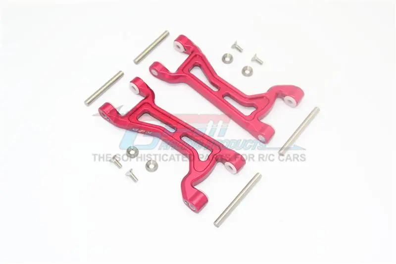 Aluminum Front Or Rear Upper Arms For Traxxas 1:10 Maxx 4Wd Monster Truck-89076-4 / 1:8 4Wd Maxx Slash 6S Brushless Short Course Truck-102076-4 Upgrades - Red 1