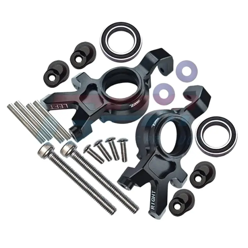 Aluminum Front Oversized Knuckle Arm For Traxxas 1:5 X Maxx 6S / X Maxx 8S / Xrt 8S Monster Truck Upgrades - Black 1