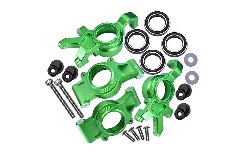 Aluminum Front & Rear Oversized Knuckle Arms For 1:5 Traxxas X Maxx 4X4 (For X Maxx 6S / 8S) - 20Pc Set Green 1