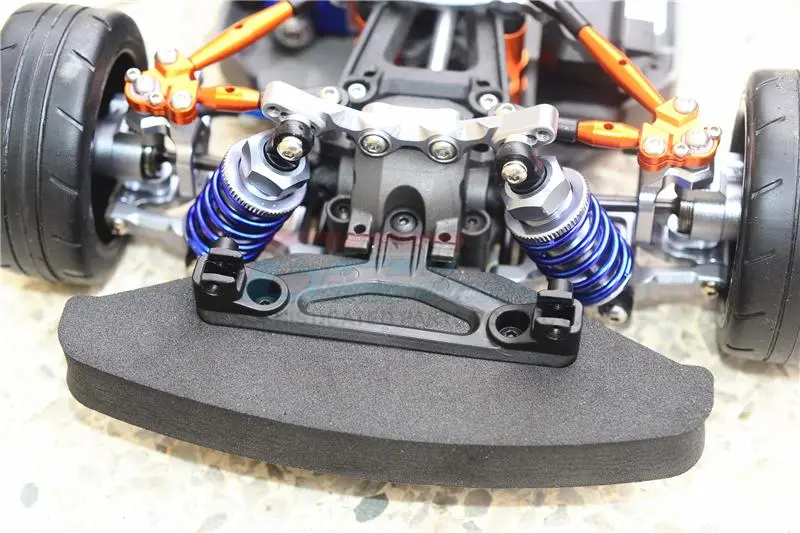 Aluminum Front & Rear Shock Towers + Front (53Mm) + Rear (50Mm) Oil Filled Dampers For 1/10 Traxxas Ford Gt 4-Tec 2.0 83056-4 / 4-Tec 3.0 93054-4 - 28Pc Set Red 2