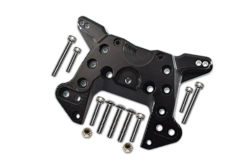 Aluminum Front Shock Mount For Arrma 1:5 Kraton 8S Blx / Outcast 8S Blx / Kraton Exb Roller - 1 Set Black 1