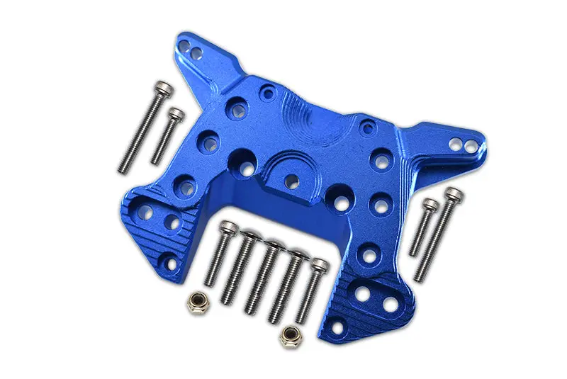 Aluminum Front Shock Mount For Arrma 1:5 Kraton 8S Blx / Outcast 8S Blx / Kraton Exb Roller - 1 Set Blue 1