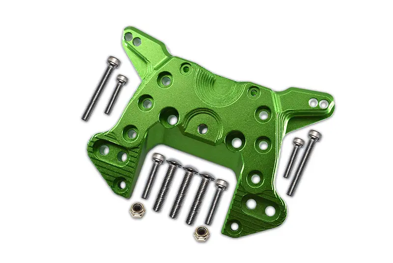 Aluminum Front Shock Mount For Arrma 1:5 Kraton 8S Blx / Outcast 8S Blx / Kraton Exb Roller - 1 Set Green 1