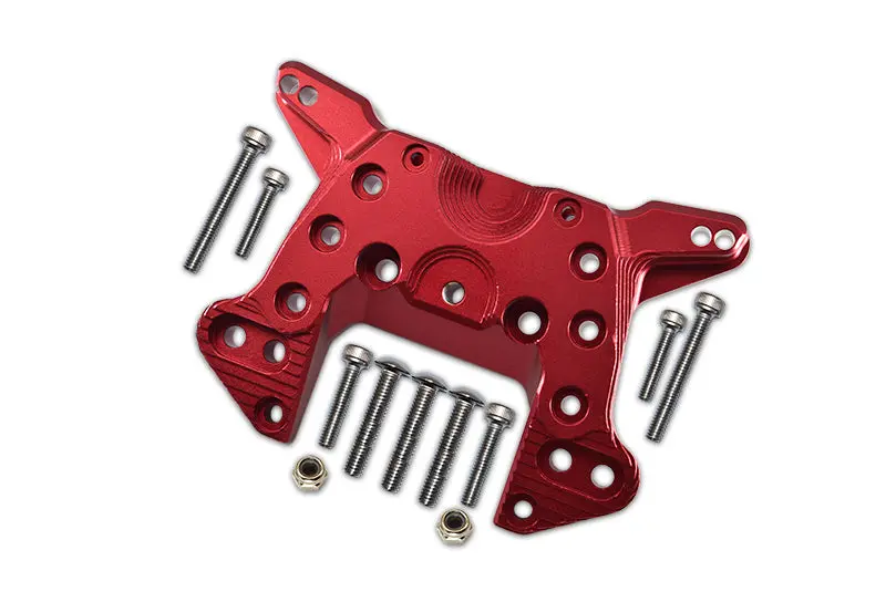 Aluminum Front Shock Mount For Arrma 1:5 Kraton 8S Blx / Outcast 8S Blx / Kraton Exb Roller - 1 Set Red 1