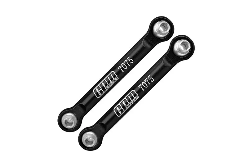 Aluminum Front Steering Links For Arrma 1/18 Granite Grom Mega 380 Brushed 4X4 Monster Truck Ara2102 - Black 1