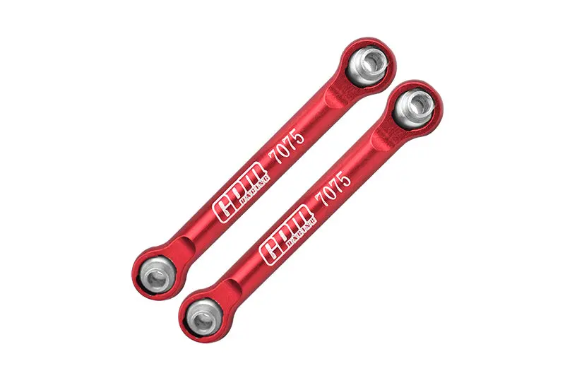 Aluminum Front Steering Links For Arrma 1/18 Granite Grom Mega 380 Brushed 4X4 Monster Truck Ara2102 - Red 1