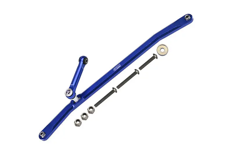 Aluminum Front Steering Tie Rods For Losi 1:8 Lmt 4Wd Solid Axle Monster Truck Los04022 /  Lmt Mega Truck Los04024 / Lmt Grave Digger / Son-Uva Digger Los04021 / Tlr Tuned Lmt Kit Los04027 - Blue 1