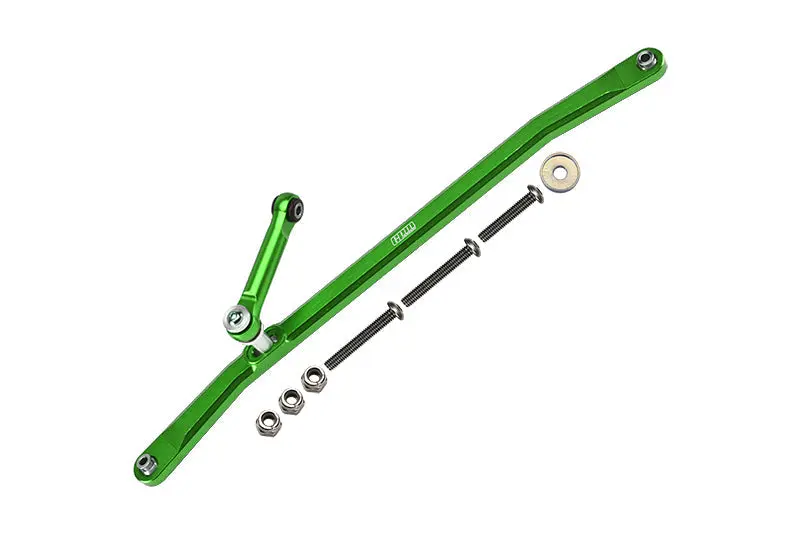 Aluminum Front Steering Tie Rods For Losi 1:8 Lmt 4Wd Solid Axle Monster Truck Los04022 /  Lmt Mega Truck Los04024 / Lmt Grave Digger / Son-Uva Digger Los04021 / Tlr Tuned Lmt Kit Los04027 - Green 1