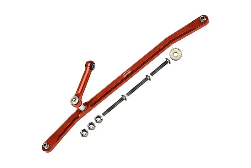 Aluminum Front Steering Tie Rods For Losi 1:8 Lmt 4Wd Solid Axle Monster Truck Los04022 /  Lmt Mega Truck Los04024 / Lmt Grave Digger / Son-Uva Digger Los04021 / Tlr Tuned Lmt Kit Los04027 - Orange 1