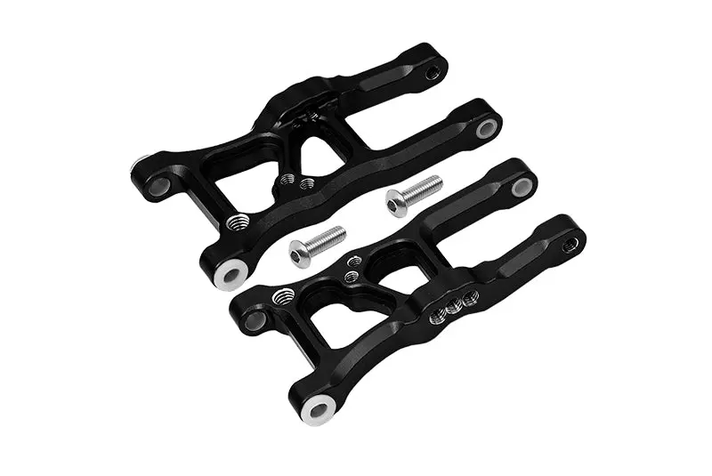 Aluminum Front Suspension Arms For 1/10 Traxxas Ford Gt 4-Tec 2.0 83056-4 / 4-Tec 3.0 93054-4 - 1Pr Set Black 1
