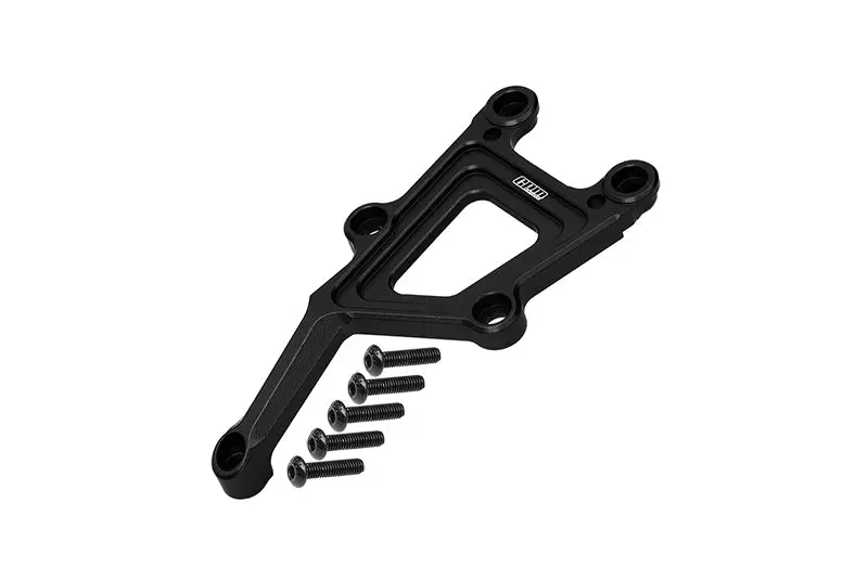 Aluminum Front Top Plate For 1/10 Traxxas Ford Gt 4-Tec 2.0 83056-4 / 4-Tec 3.0 93054-4 - 6Pc Set Black 1