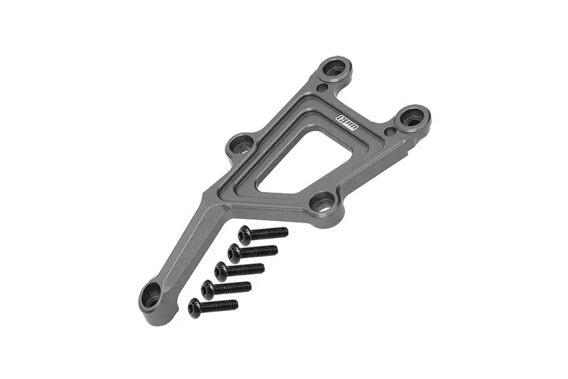 Aluminum Front Top Plate For 1/10 Traxxas Ford Gt 4-Tec 2.0 83056-4 / 4-Tec 3.0 93054-4 - 6Pc Set Gray Silver 1
