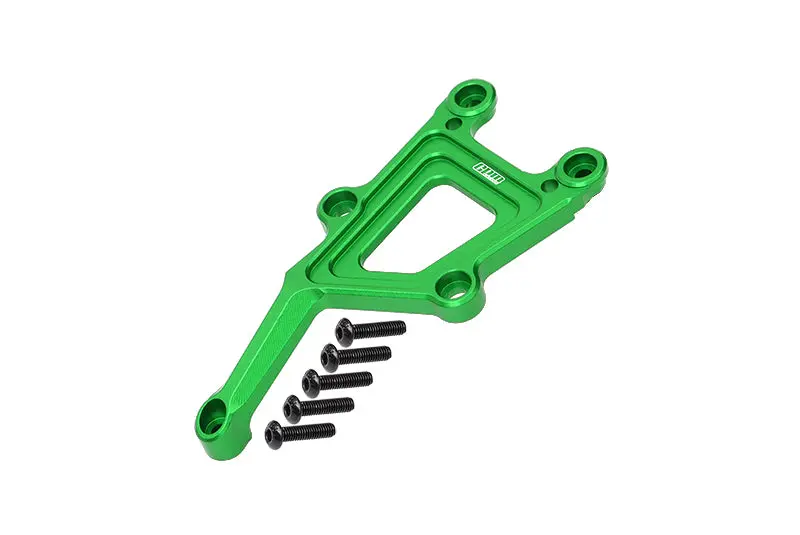 Aluminum Front Top Plate For 1/10 Traxxas Ford Gt 4-Tec 2.0 83056-4 / 4-Tec 3.0 93054-4 - 6Pc Set Green 1