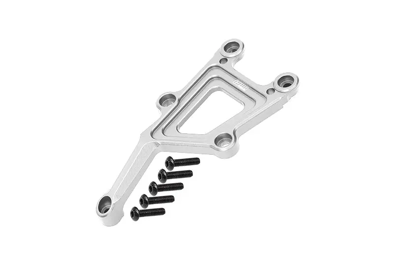 Aluminum Front Top Plate For 1/10 Traxxas Ford Gt 4-Tec 2.0 83056-4 / 4-Tec 3.0 93054-4 - 6Pc Set Silver 1